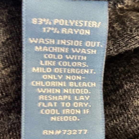 Simply Vera Wang Simply Breathe Black Long Zip Cardigan Sweater Medium - Picture 7 of 7